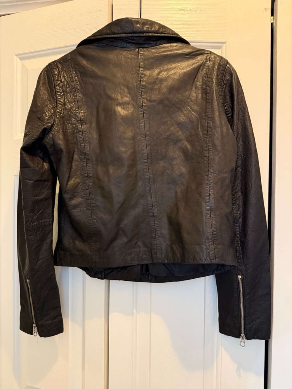 NWT Madewell Washed Leather Motorcycle Jacket moto M Style E0488 - Picture 9 of 10
